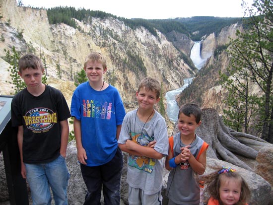 2006 family reunion in Yellowstone National Park